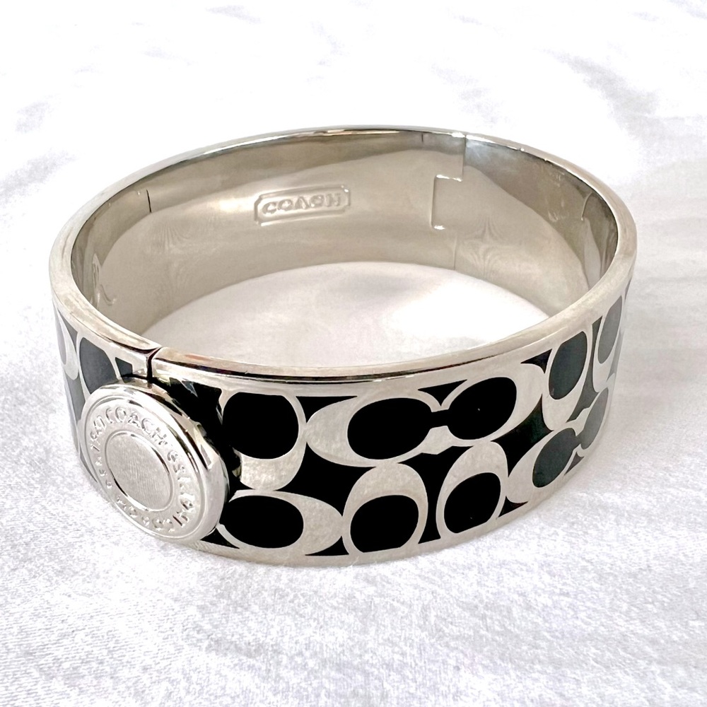 COACH vintage Poppy bracelet black & silver ❤️